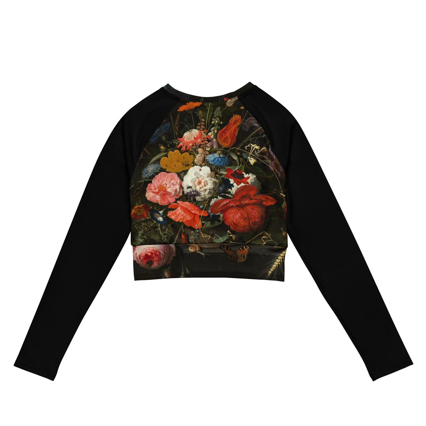 IN BLOOM long-sleeve crop top