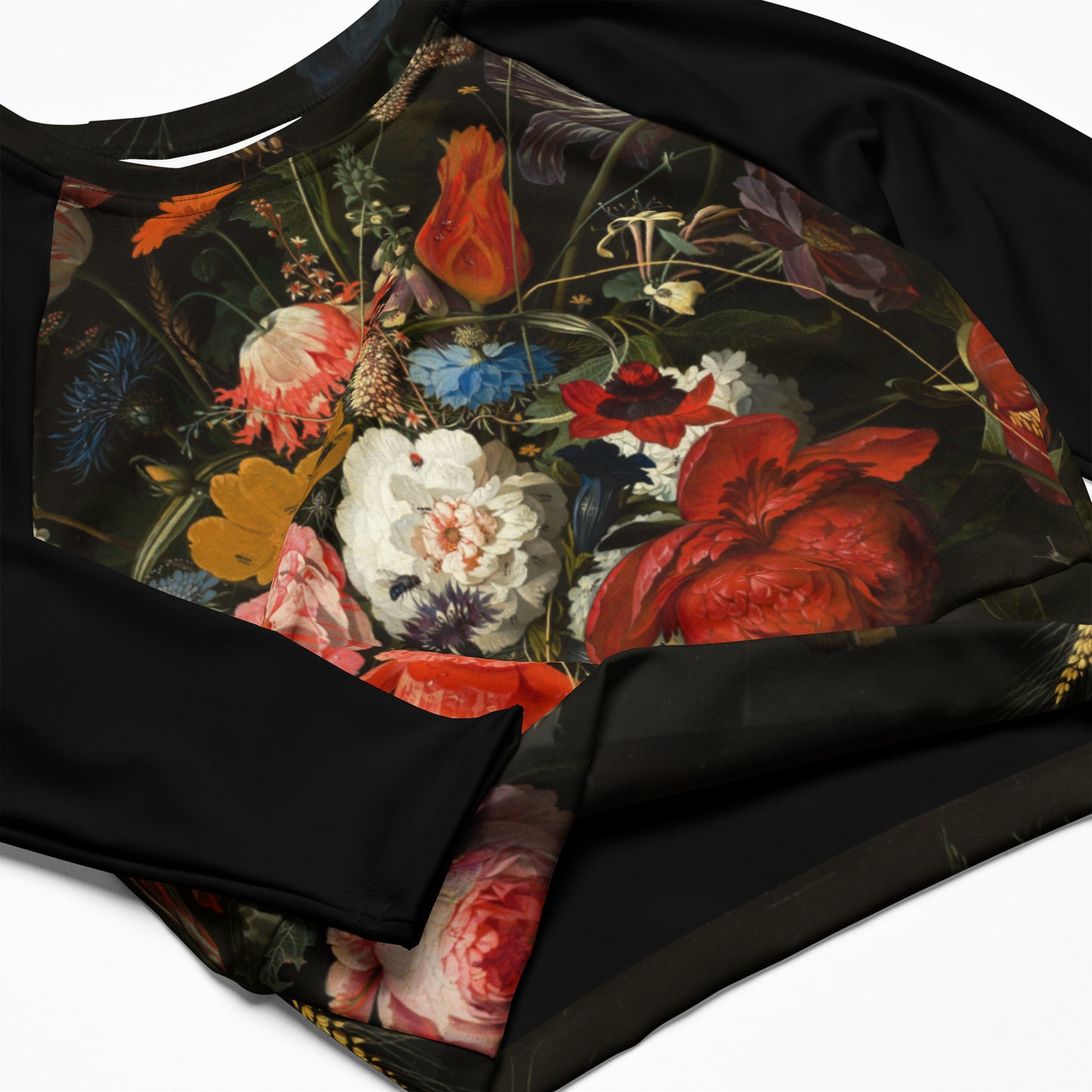 IN BLOOM long-sleeve crop top